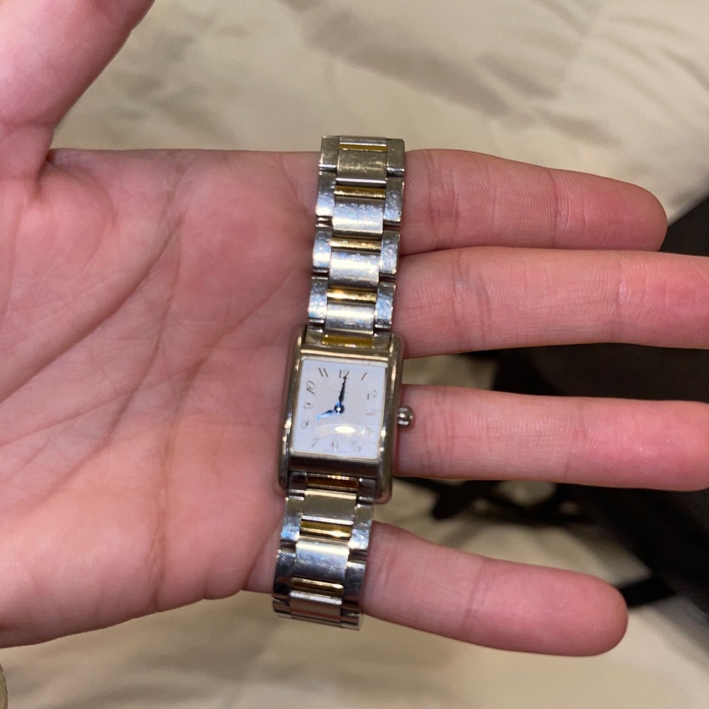 Coach Silver & Gold Watch (Womens) Gem